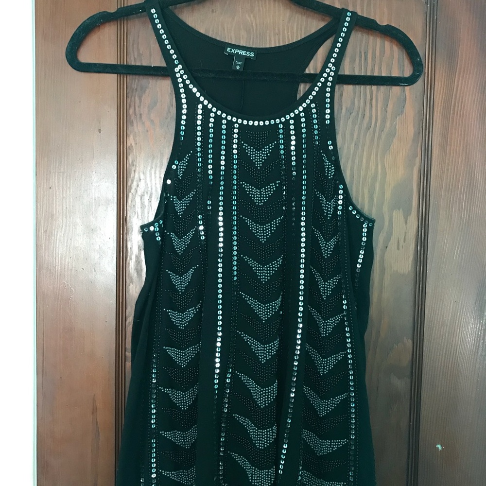 Express Sequin Tank Top